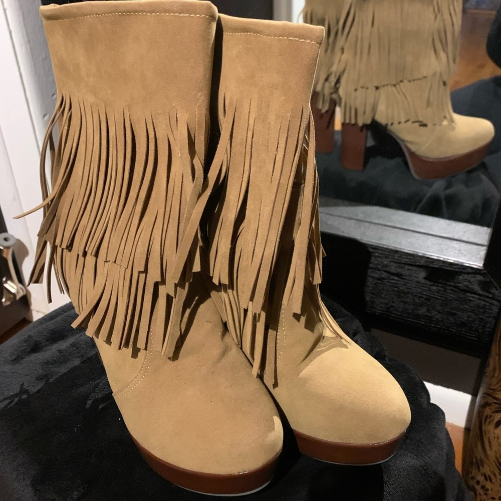 Faux Suede Boots